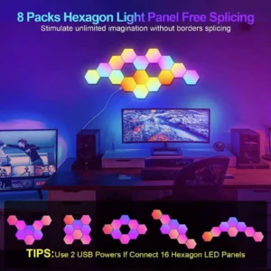 Pantalla LED hexagonal modular